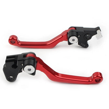 Pivot Dirt Clutch Brake Levers for Kawasaki KLX250 D-Tracker (1993–1997) Aluminum Red