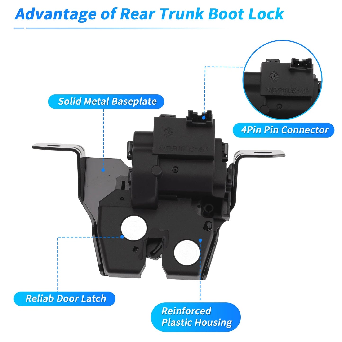 Rear Trunk Latch Lock Actuator for BMW 1 Series (2016) 51247385921 Black