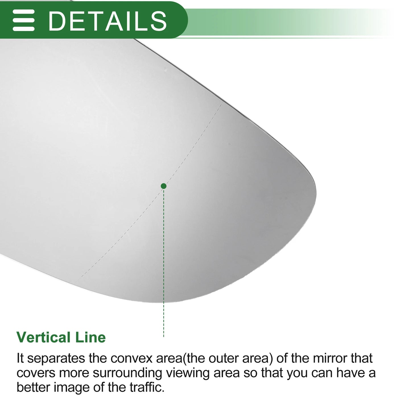 Heated Left Side Mirror Glass for Audi A8 (2002–2008)