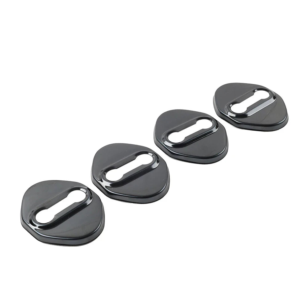 Black Car Door Lock Protective Covers for Honda, Toyota, Mazda, Hyundai