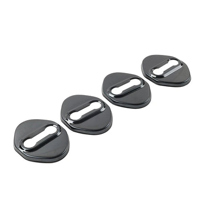 Black Car Door Lock Protective Covers for Honda, Toyota, Mazda, Hyundai