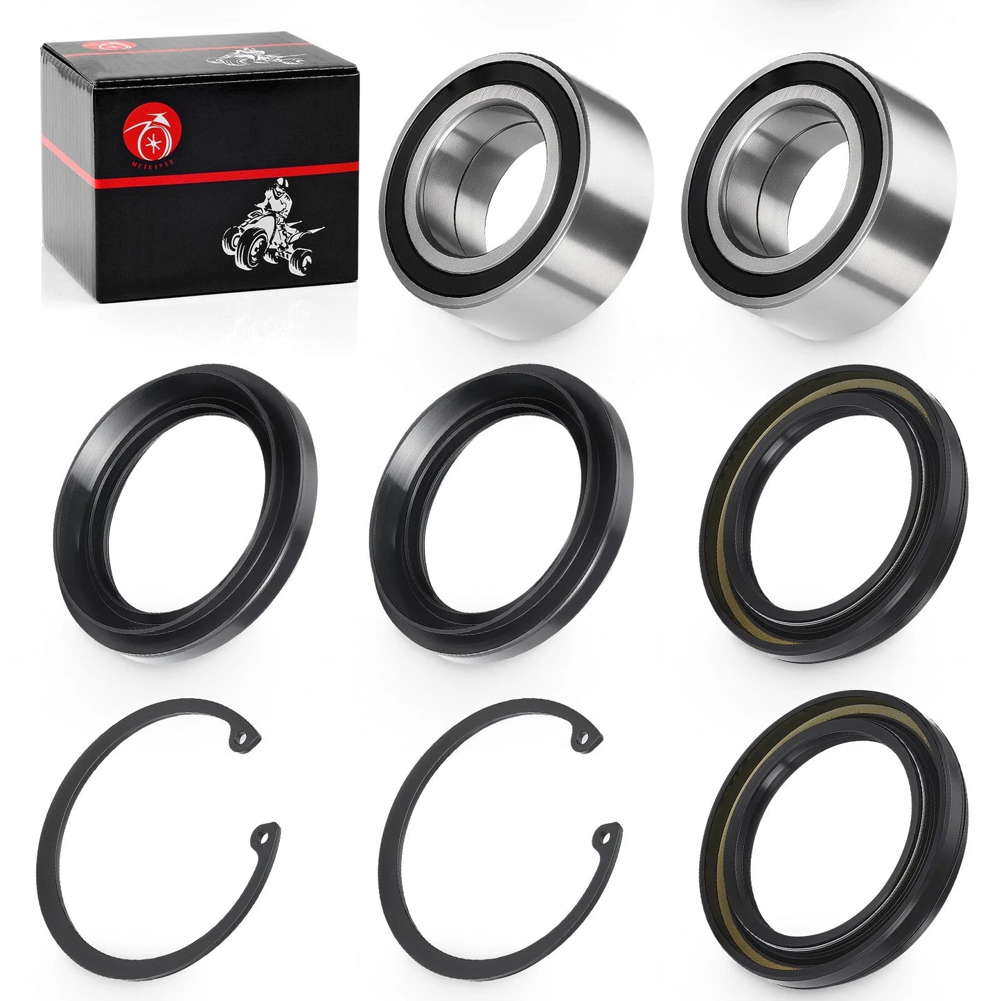 Rear Wheel Bearing & Seal Kit for Honda Rincon TRX650 TRX680 (2003–2013)