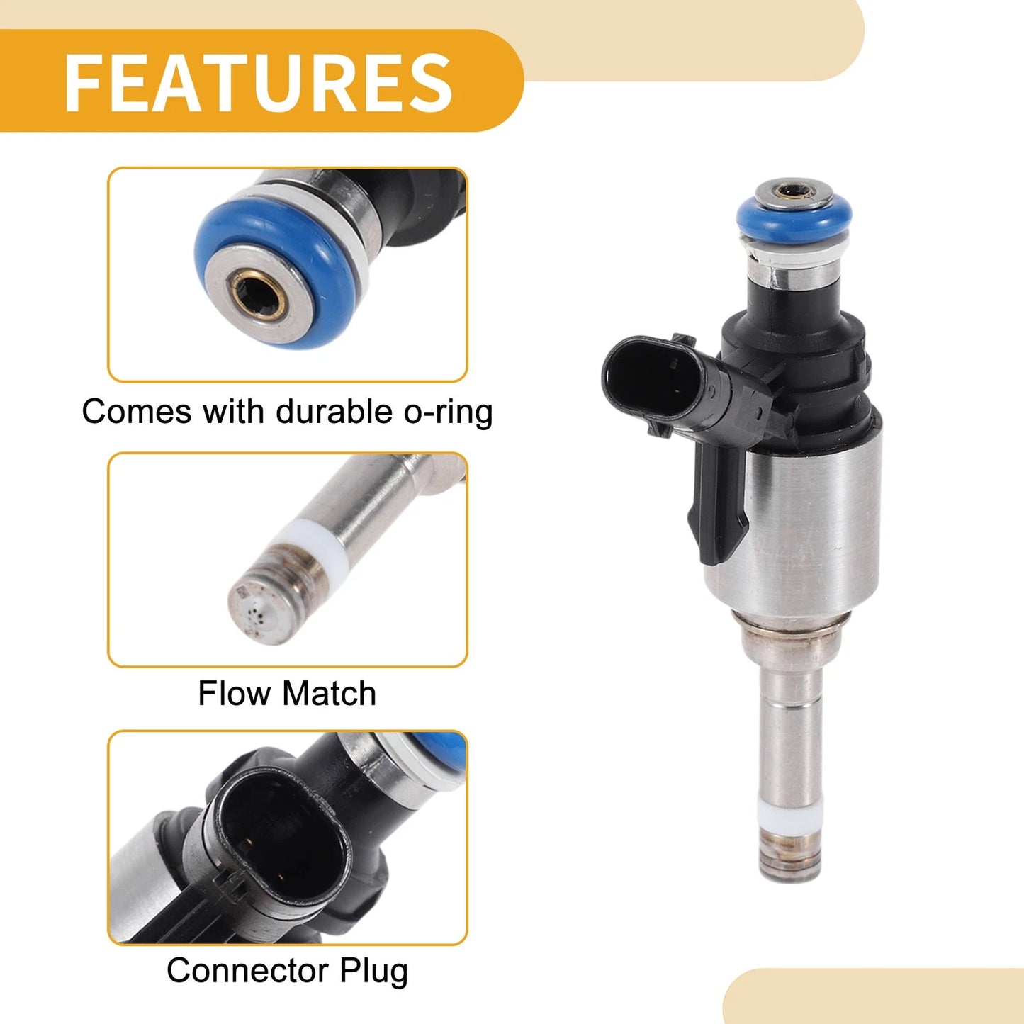 1 Pc Fuel Injector No. 0261500348/06G906036E for Volkswagen Tiguan (2018–2023)