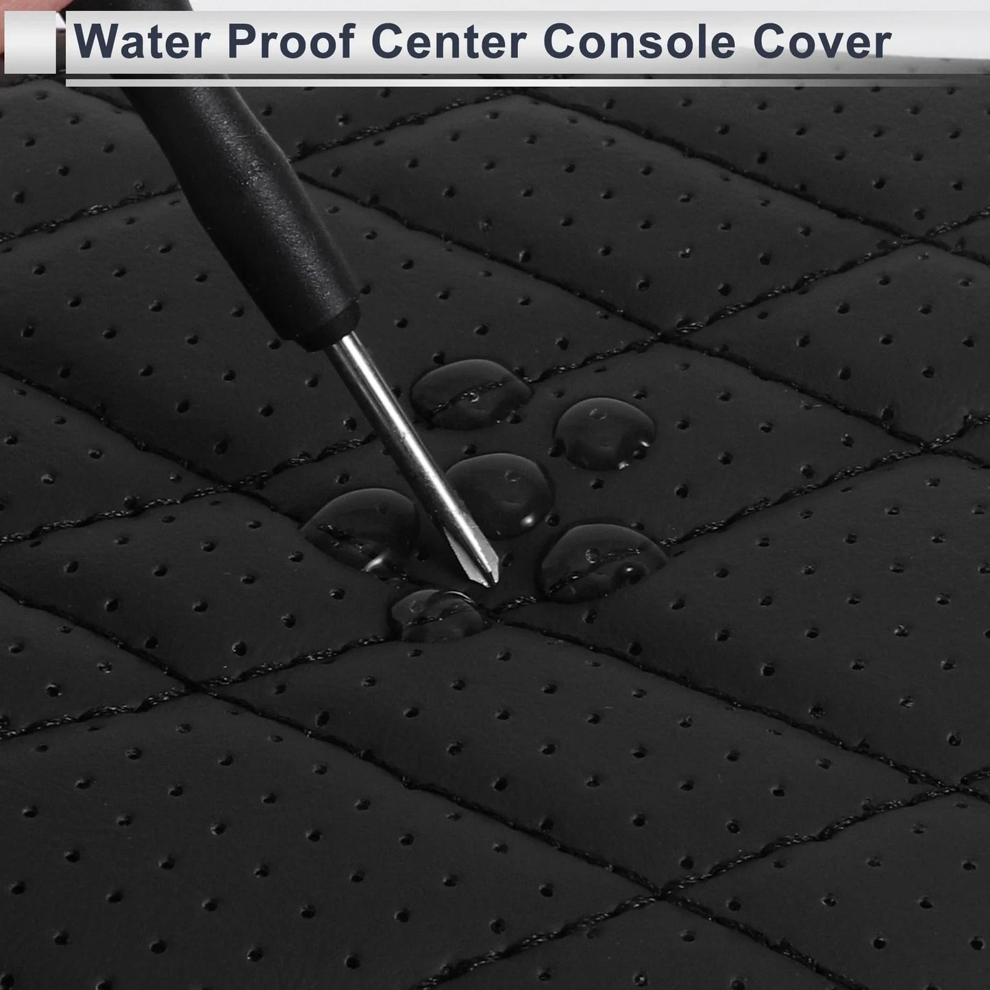 Center Console Cover with Storage Bag for BMW 7 Series (2016-2022) Black