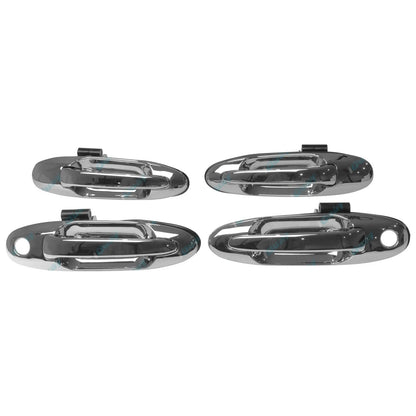 Chrome Door Handle Set Front + Rear for Toyota Landcruiser 1998-2007 100 Series