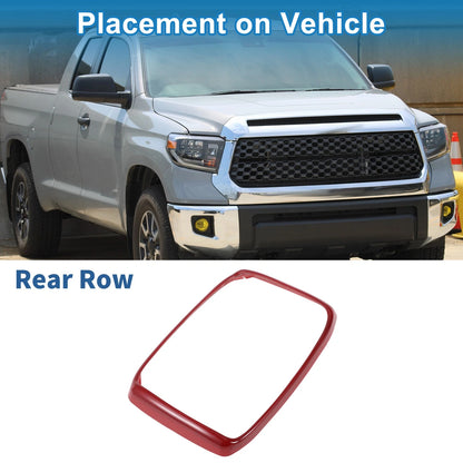 Rear Row Headlight Trim Bezel for Toyota Tundra (2014–2021) Red