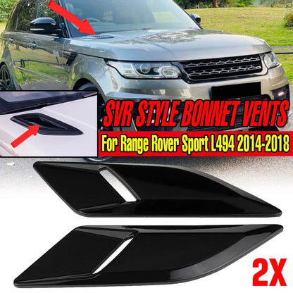 Front Bonnet Vent Air Cover Black for Range Rover Sport (2014–2018)