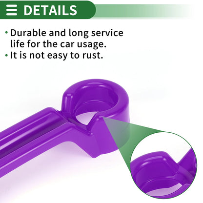 Set of 4 Exterior Door Handle Covers for Jeep Wrangler JK (2007–2017) ABS Purple