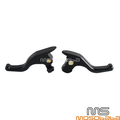 Black Brake Clutch Hand Levers Kit for Harley Softail Fat Boy (2016)