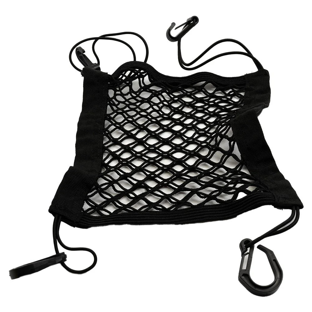 2 x Motorcycle Cargo Net Tool Accessory Car Hook Hold Bag Mesh Plastic Hooks