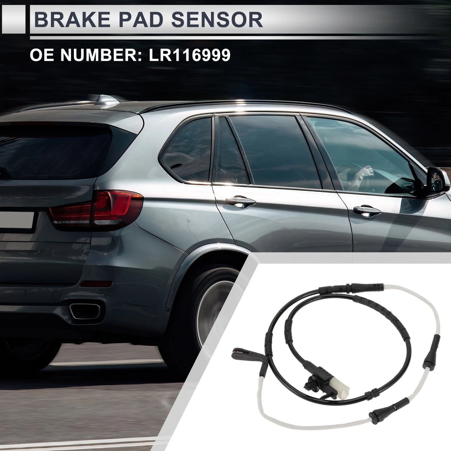 1pc Rear Brake Pad Wear Sensor for Jaguar F-Pace (2019–2023) No.LR116999