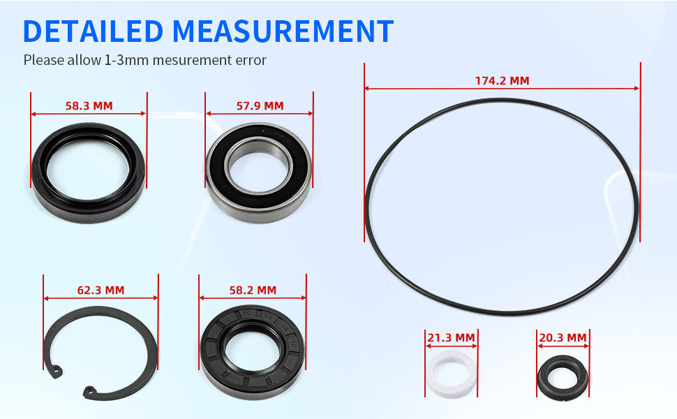 Rear Axle Bearing Seals Kit for Honda Sportrax 250 (2001–2008)