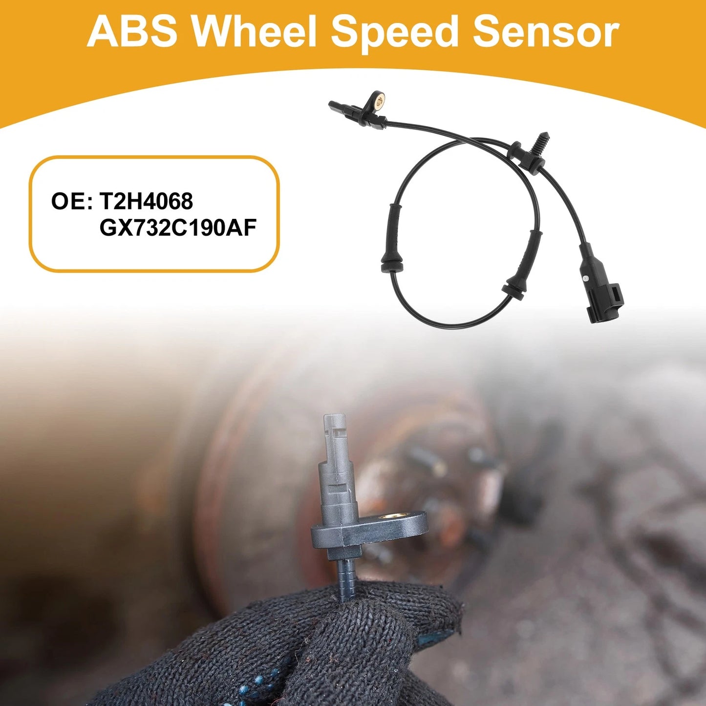 ABS Wheel Speed Sensor No.T2H4068 for Jaguar XE (2016–2021) Rear