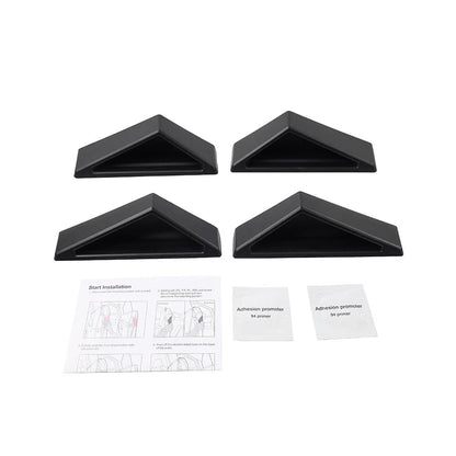4Pcs Black Fingerprint Resistant Interior Door Handles for Tesla Cybertruck (2024)