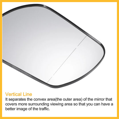 Driver Side Mirror Glass w/ Backing Plate for Mazda 3 6 (2004–2013)