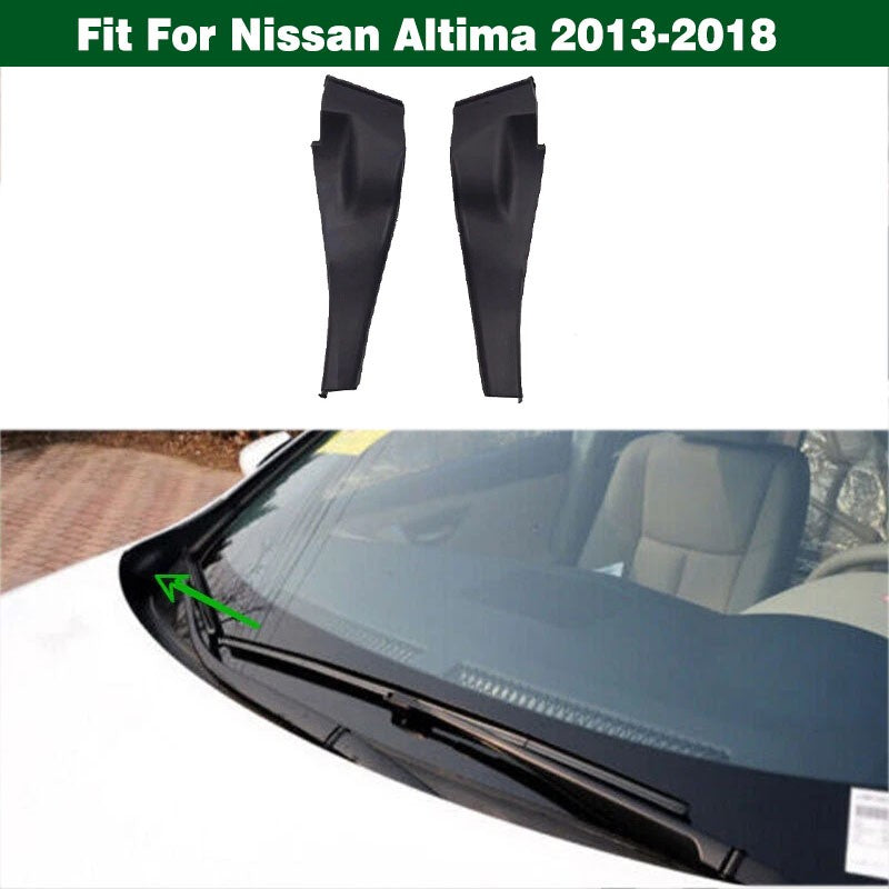 2X Front Windshield Cowl Wiper Corner Trim Cover for Nissan Altima (2013–2018)