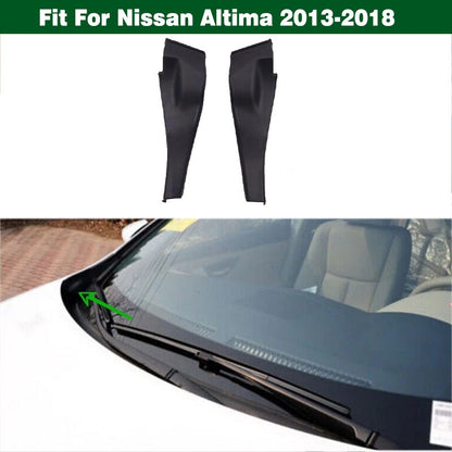 2X Front Windshield Cowl Wiper Corner Trim Cover for Nissan Altima (2013–2018)