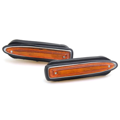 Set of 2 Front Side Marker Lamps for Datsun 510 521 1600 Bluebird (1968–1973)