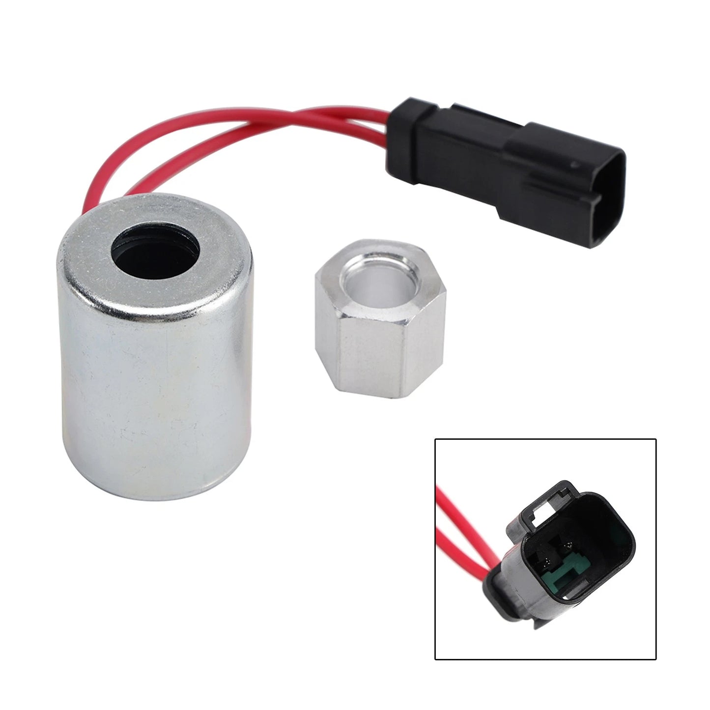 Solenoid Valve Coil 2X 6717706 6676566 for Bobcat 751 763 853 A220 A300 S220