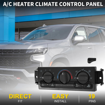 HVAC A/C Heater Climate Control Switch for Chevrolet Avalanche (2002–2013)