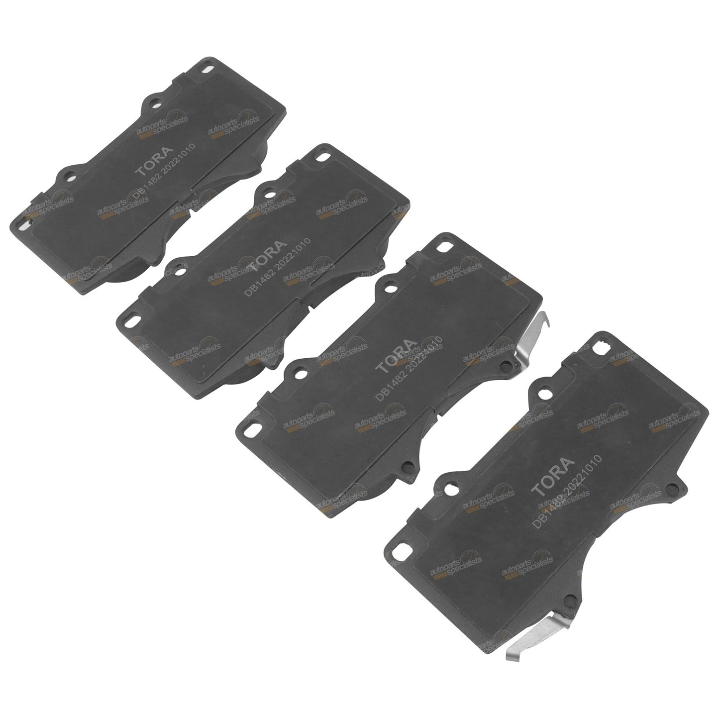 Set of 4 Front Disc Brake Pads for Hilux Ute (2008–2016)