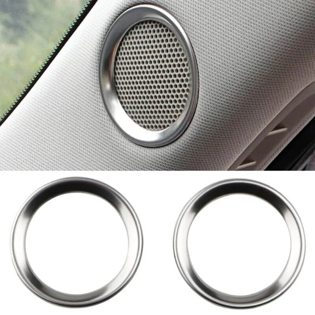 2 x Car A Pillar Speaker Ring Frame Sound Circle Trim for Mazda CX-5 (2017–2022)