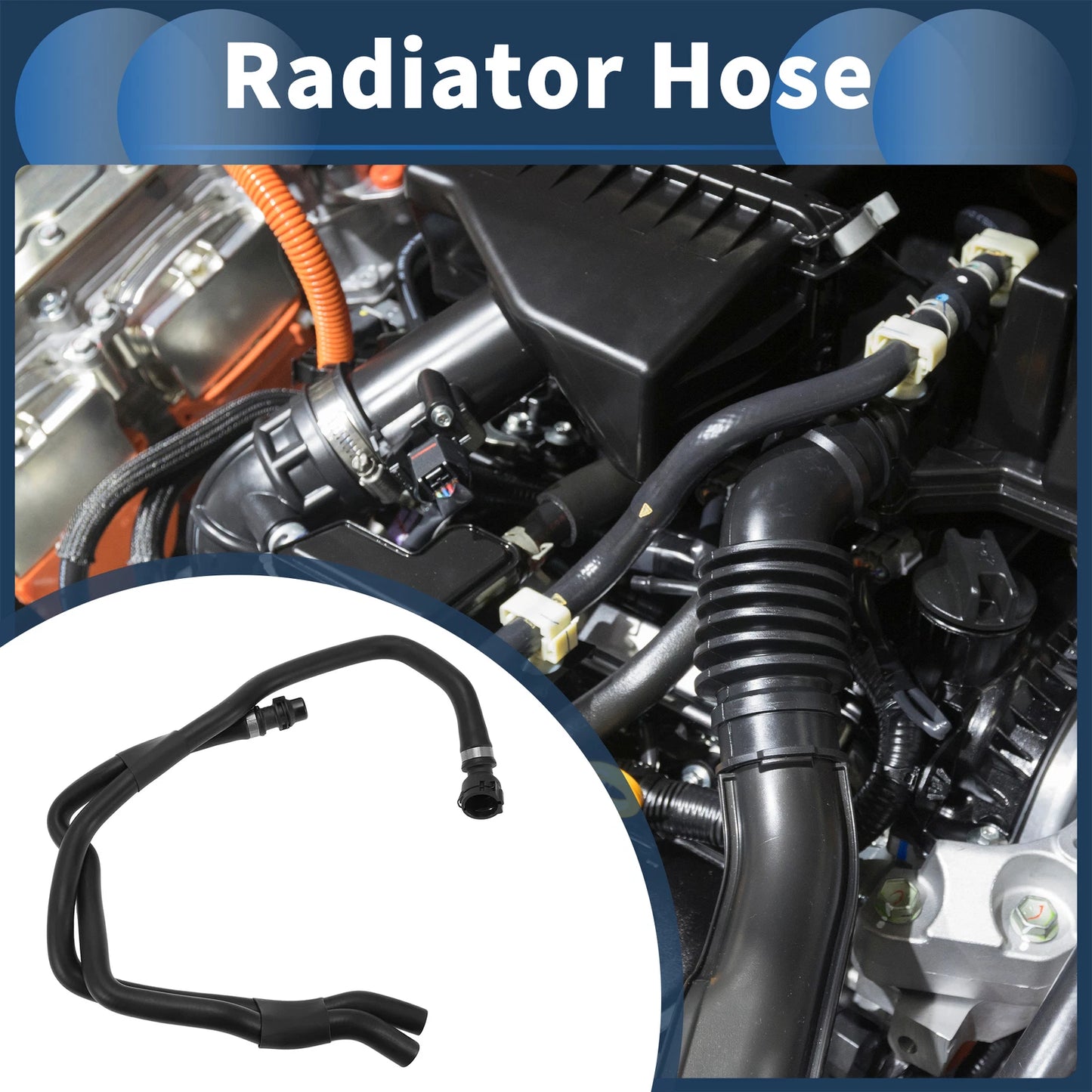 Radiator Hose for BMW F30 F30N F31 316i 320i (2012–2015) No. 64219223587 Rubber