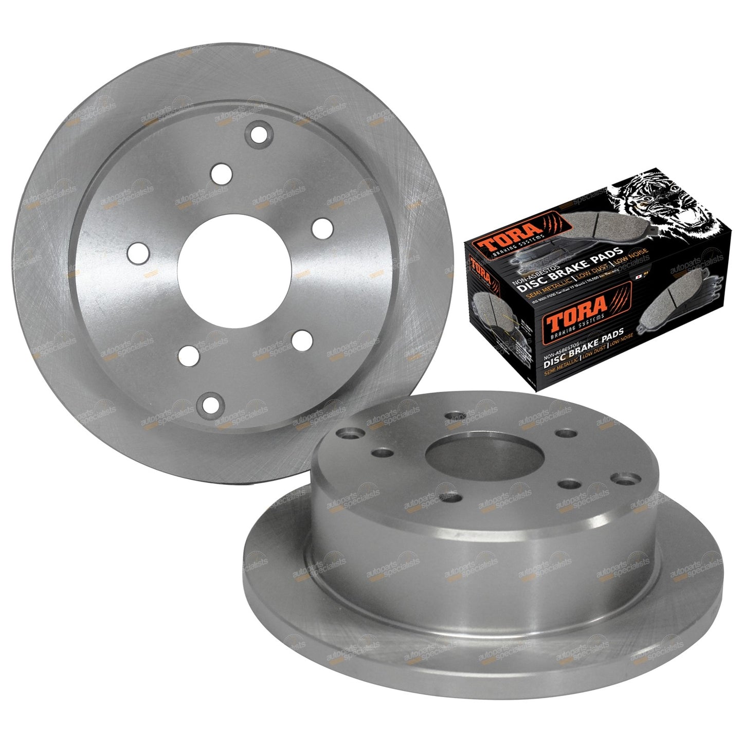2 Rear Disc Brake Rotors + Pads for Holden Calais Statesman Caprice (WH WK WL)
