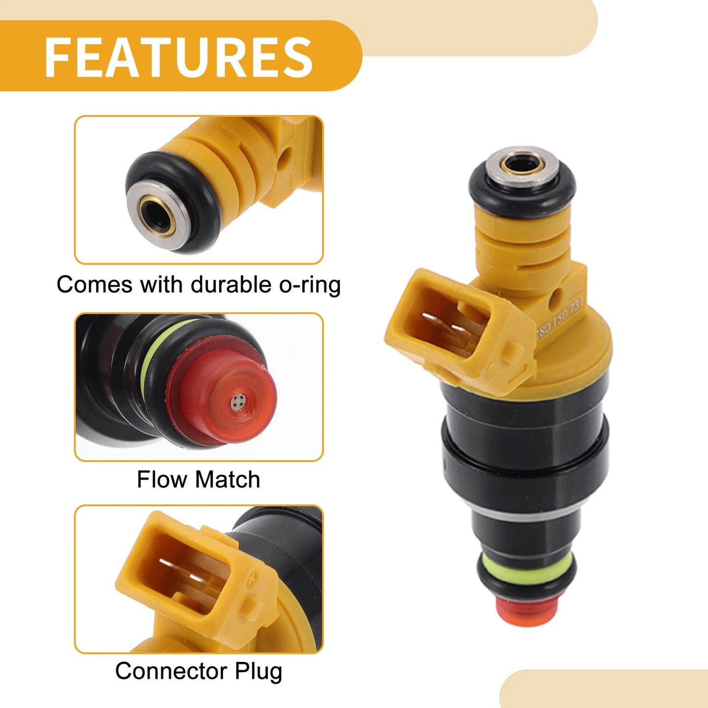1 Pc Fuel Injector No.028015073 for Porsche 911 964 (1989–1994)