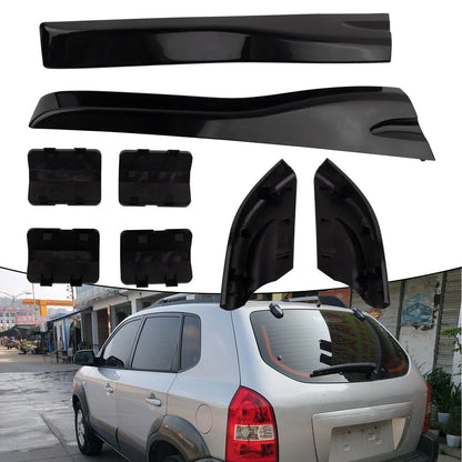 Roof Rack Rail End Protective Cover Shell Cap for Hyundai Tucson (2004–2008)