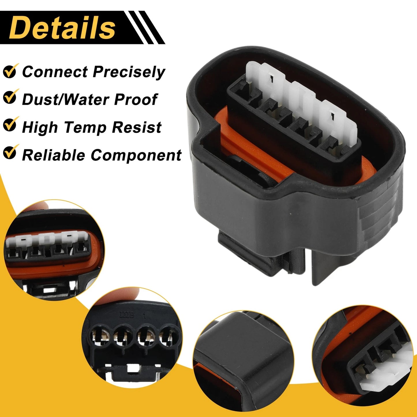 1 Pc Distributor Sensor Connector Plug for Toyota (No. 9098011150)