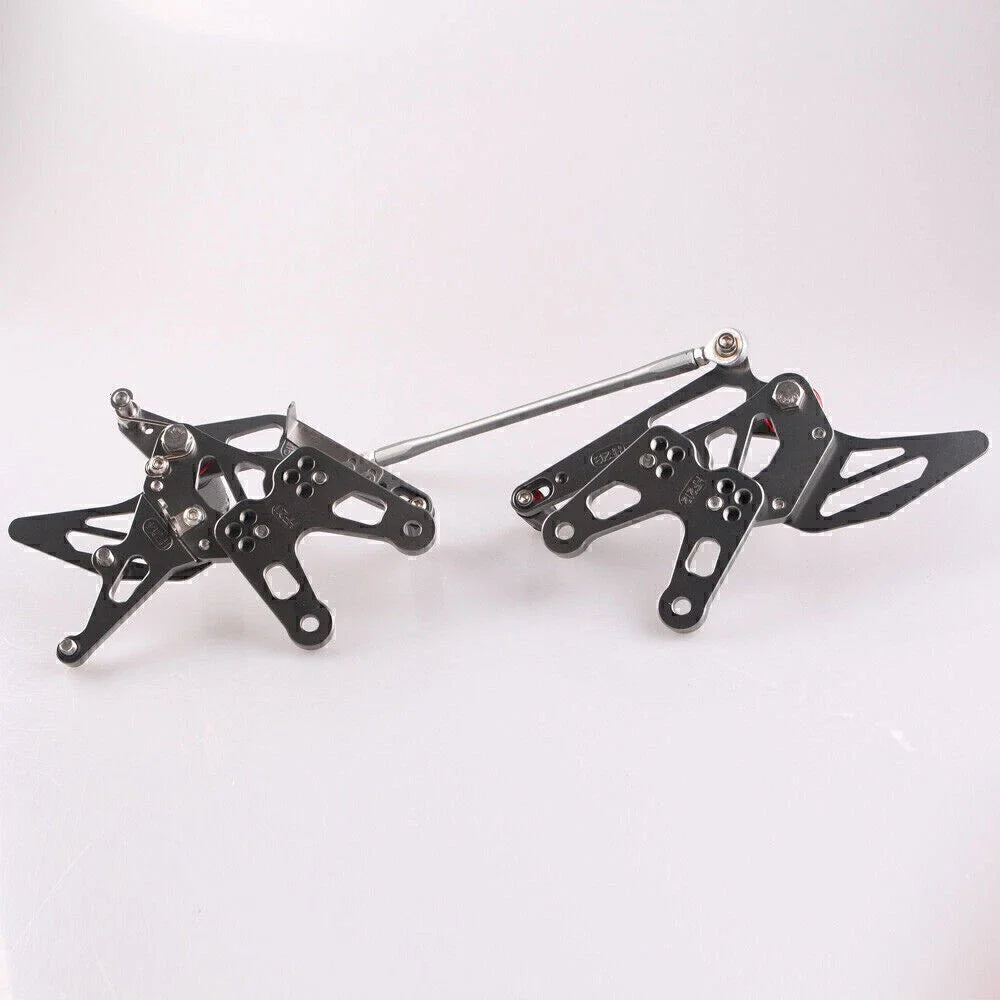 Rearset Footpegs Pedals Brackets for Kawasaki ZX10R (2006-2007)