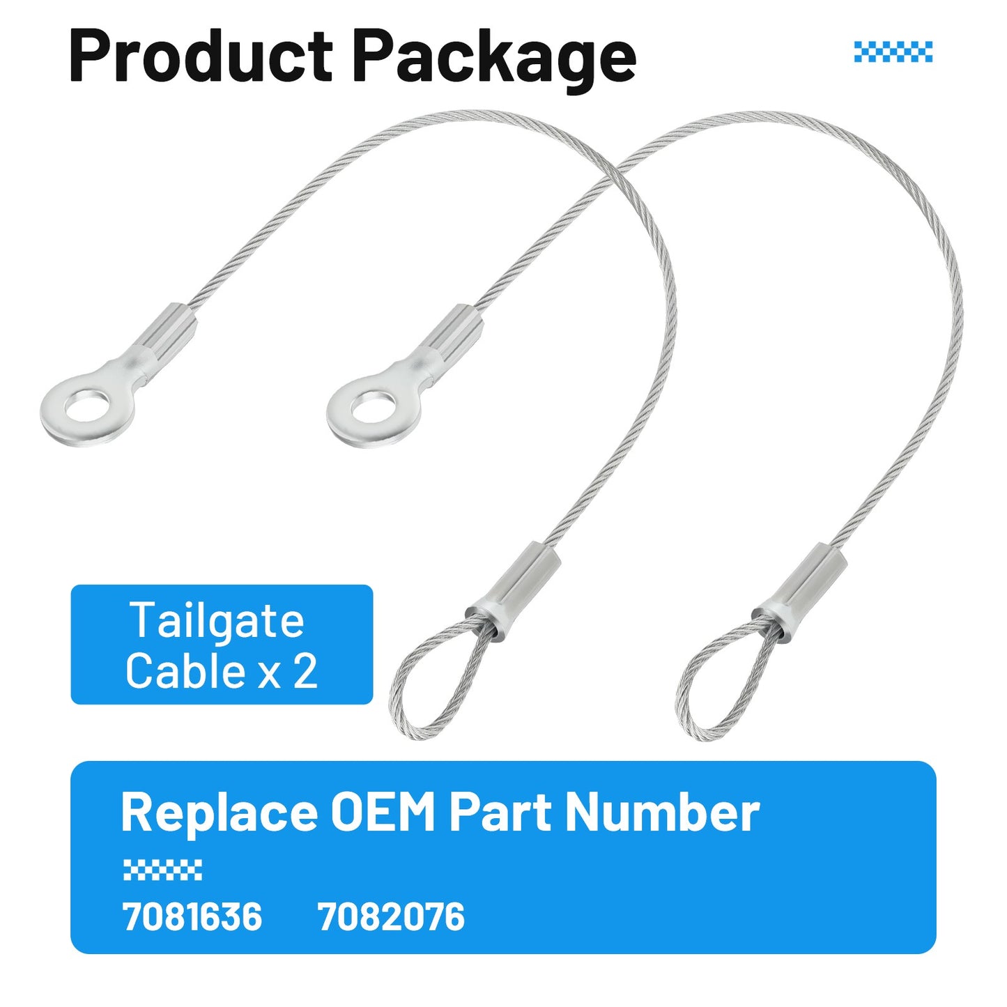Tailgate Cable for Polaris Ranger 400 500 570 800 (2010–2021)