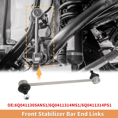 2X Front Sway Bar Links for Audi A1 Allstreet (No. 6Q0411305ANS1)