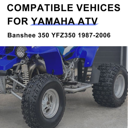 Black Heel Guards for Yamaha Banshee 350 (1987–2006)