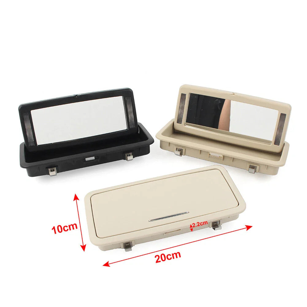 Vanity Mirror with Light for Jaguar XJ (2010-2019) - Rear Row, Creamy White