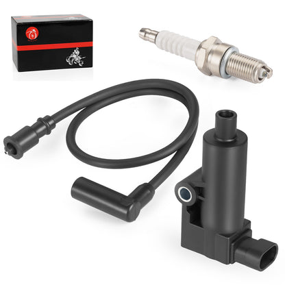 Ignition Coil & Spark Plug Wire Cap Kit for Hisun UTV ATV 250 (2009–2021)