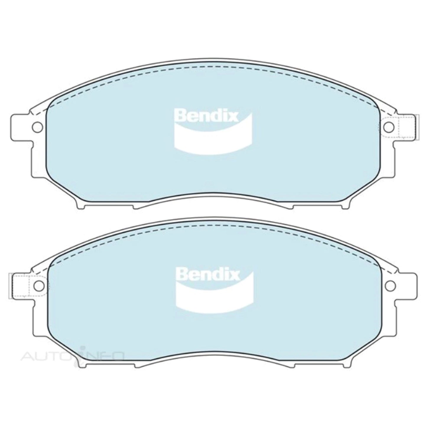 Set of 4 Front Disc Brake Pads for Nissan Pathfinder R51 (2011–2013)