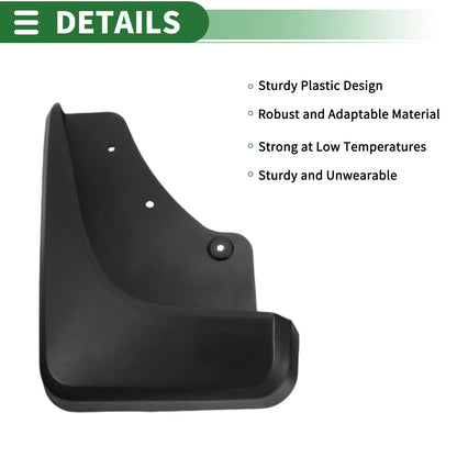 Mud Flaps Splash Guards for Ford Escape (2010–2013) w/ Mount Accessories
