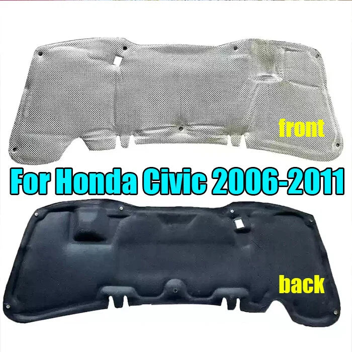 Front / Heat Shield Hood Insulation Pad Liner for Honda Civic (2006–2011)