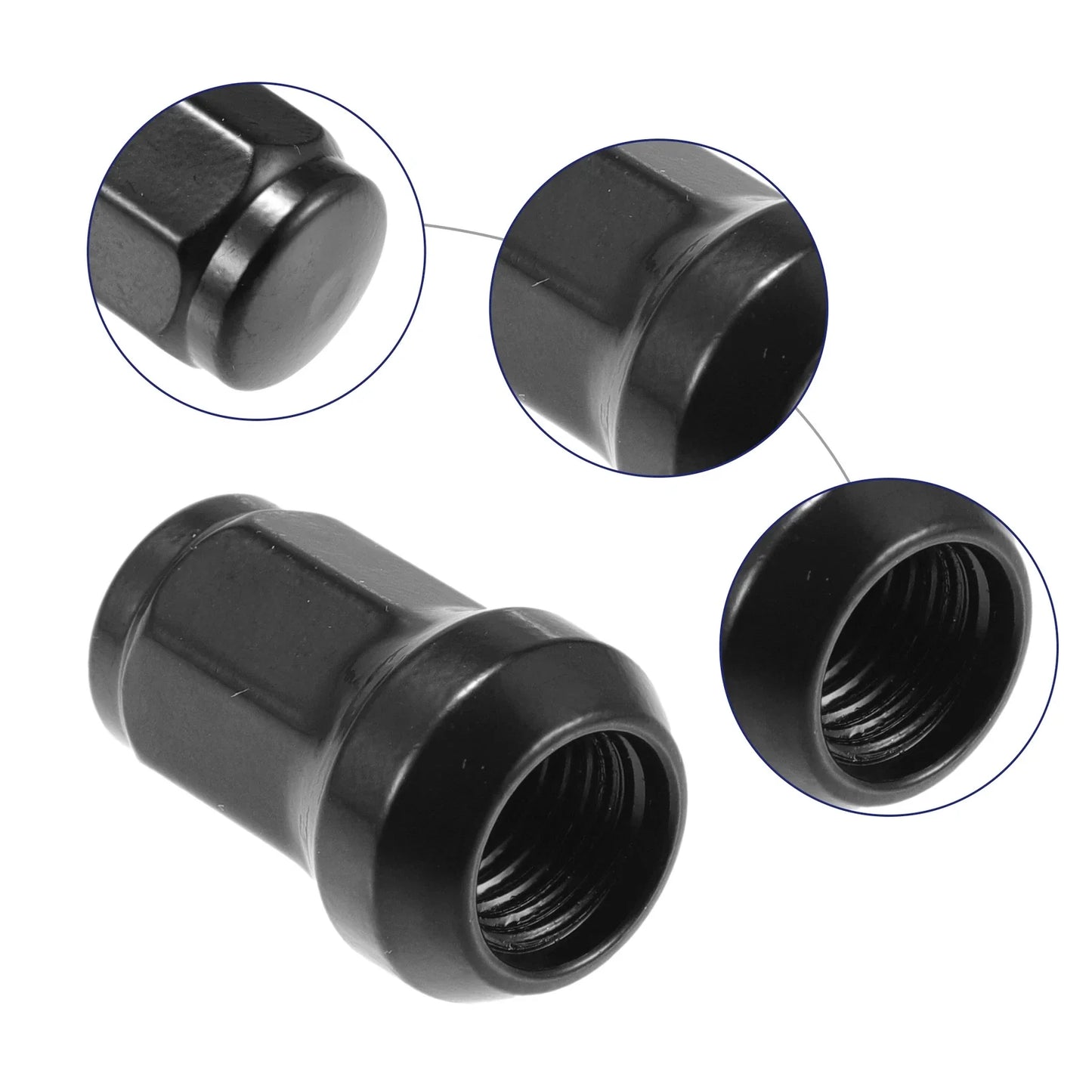 M12x1.5 Car Wheel Hub Lug Nuts 2 x for Honda, Chevy, Nissan