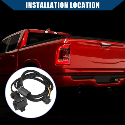 7-Pin Trailer Wiring Harness Connector for Chevy Dodge Ram