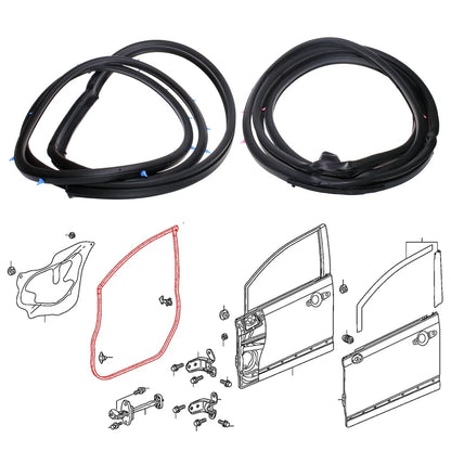 Set of 2 Front Door Weatherstrip for Honda Civic Sedan (2006–2010)