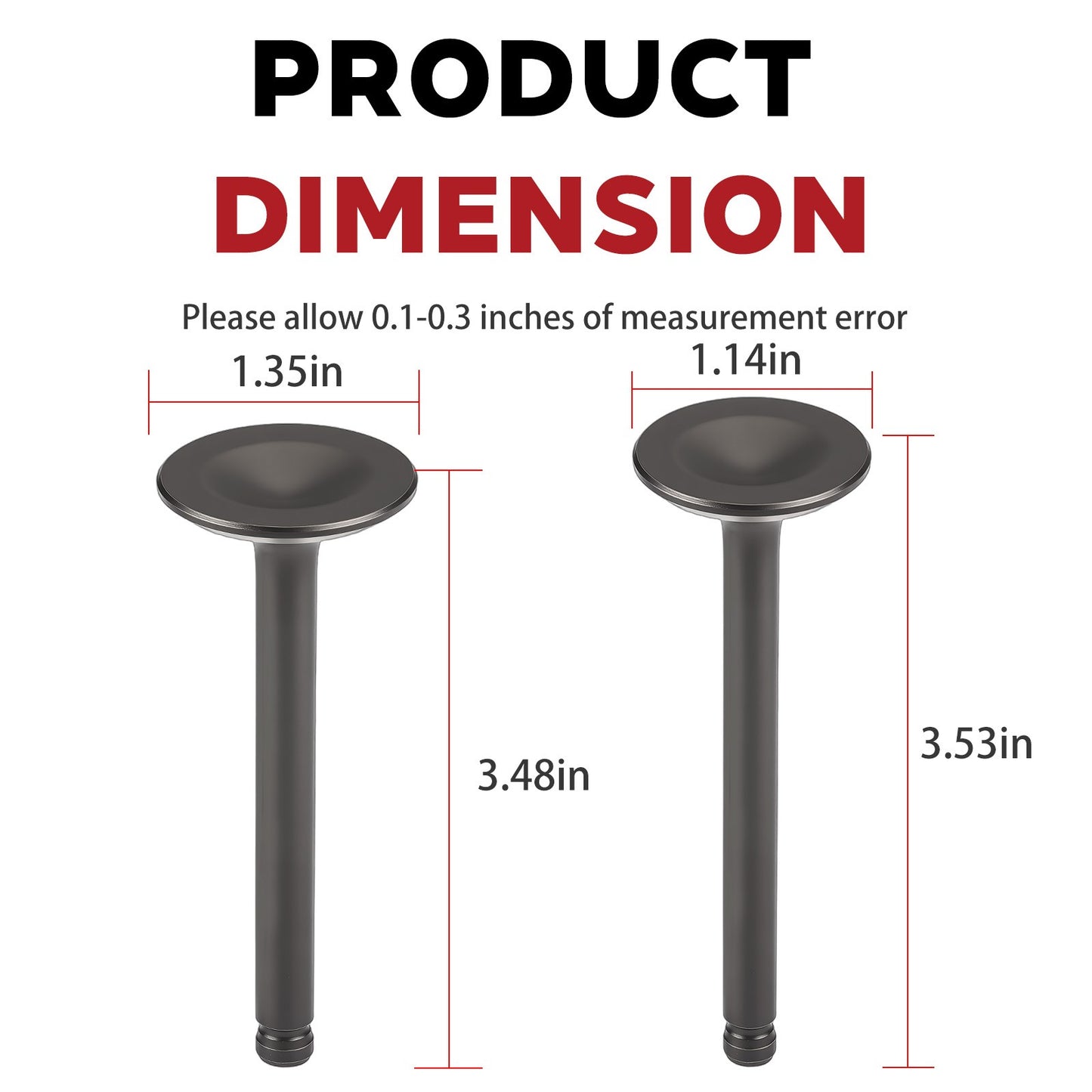 Intake & Exhaust Valves for Kawasaki Mule 600 610 SX (2005–2024)