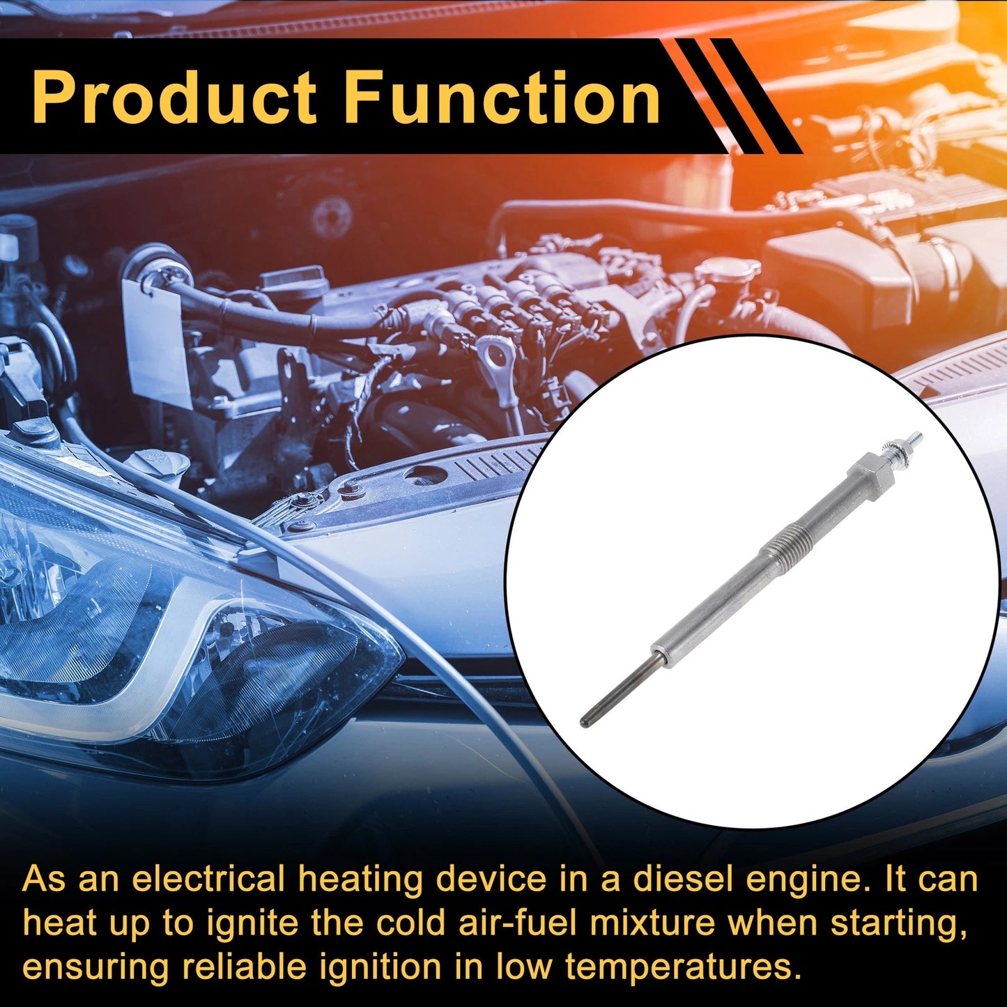 Glow Plug No.12639701 for Diesel Engines (1 Pc)