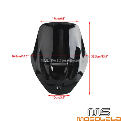 Black Headlight Fairing Windshield for Ducati Diavel V4 (2023-2025)