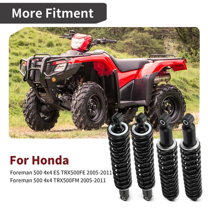 Set of 2 Front Rear Shock Absorbers for Honda Foreman 500 (2005–2011)