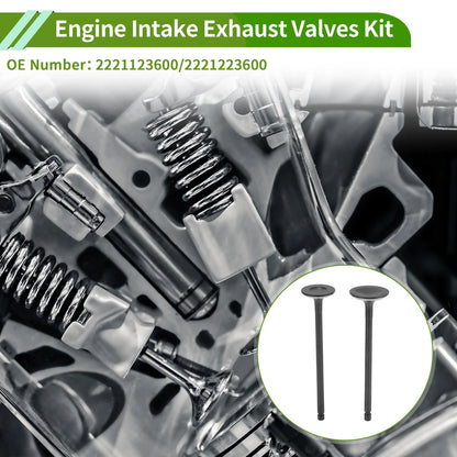 Set of 8 Engine Intake Exhaust Valves Kit for Hyundai Elantra (2011–2016)