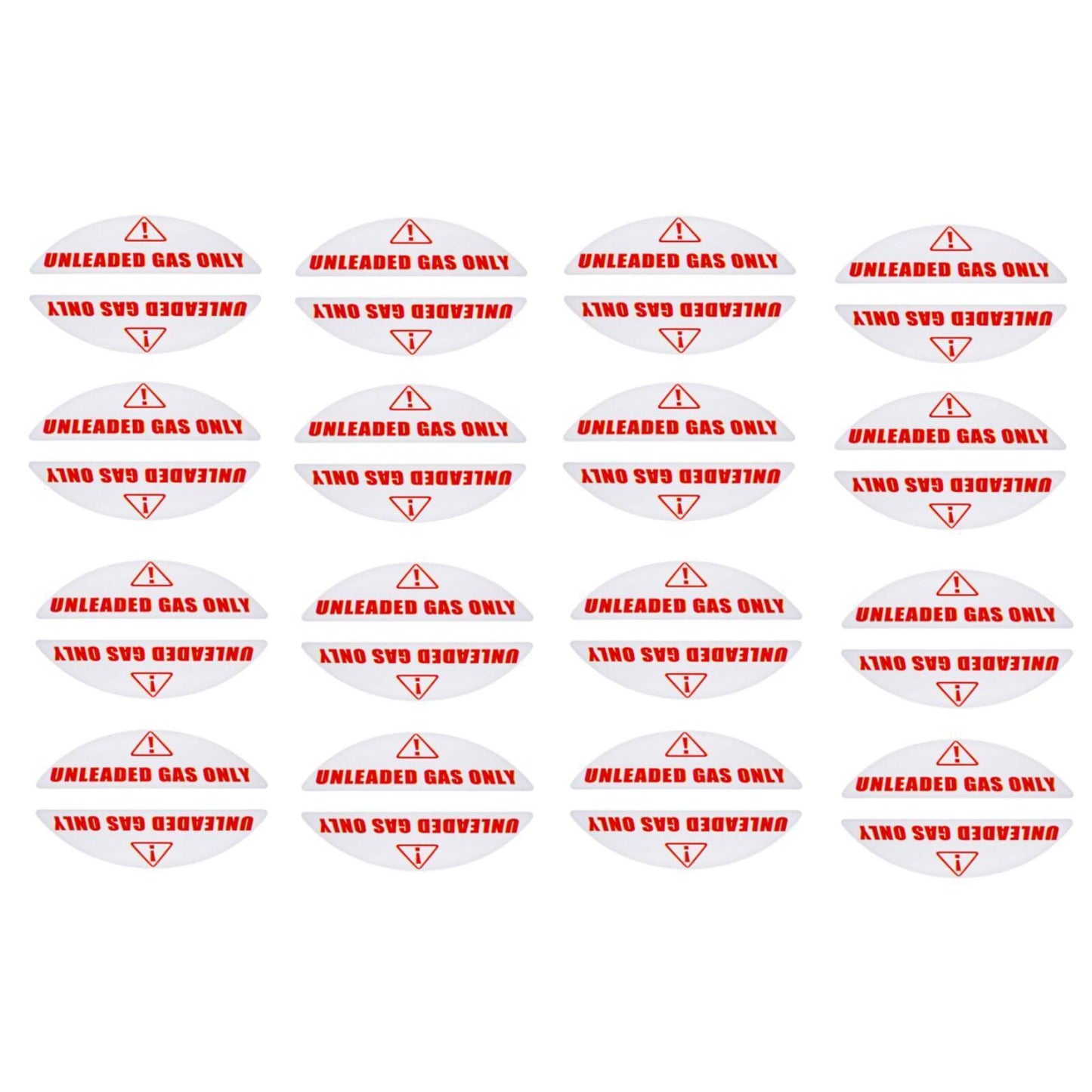 Unleaded Gas Fuel Only Sticker for Vehicle Tank (Universal Fit)