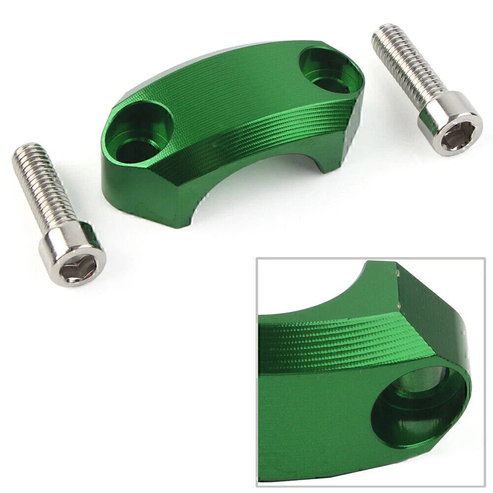 22mm Master Cylinder Perch Clamp Cover Green for Motocross MX